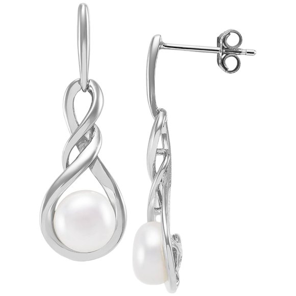 Giani Bernini Jewelry - NWT GIANI BERNINI Sterling Silver Teardrop Twist Pearl Earrings
